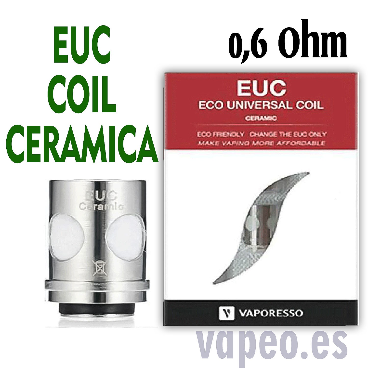EUC CERAMICA COIL 0.6Ω VAPORESSO