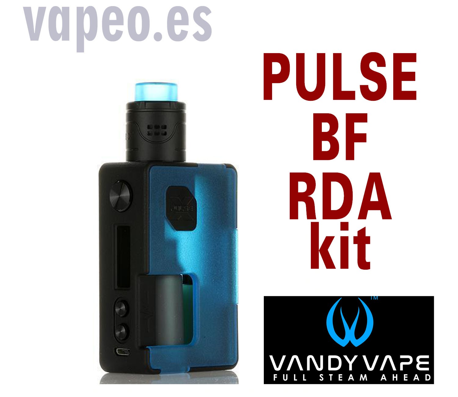 Pulse BF kit de Vandy Vape. Mod Booton feader. Deposito de 8ml