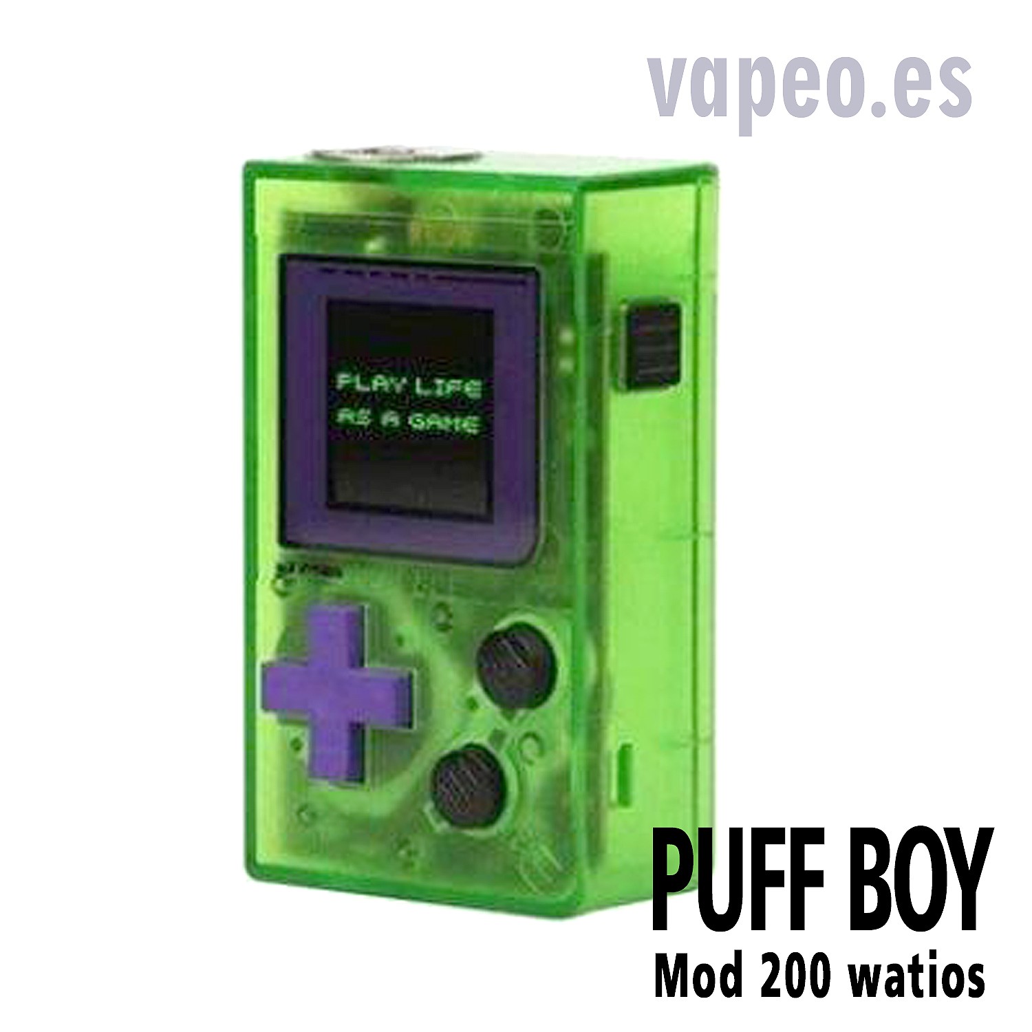 gameboy vape mod BOX PUFF BOY color verde 200W WIZ VAPOR Flavor:Cola Slush (Slush Series) including the closure vuse go how long RAM TRX