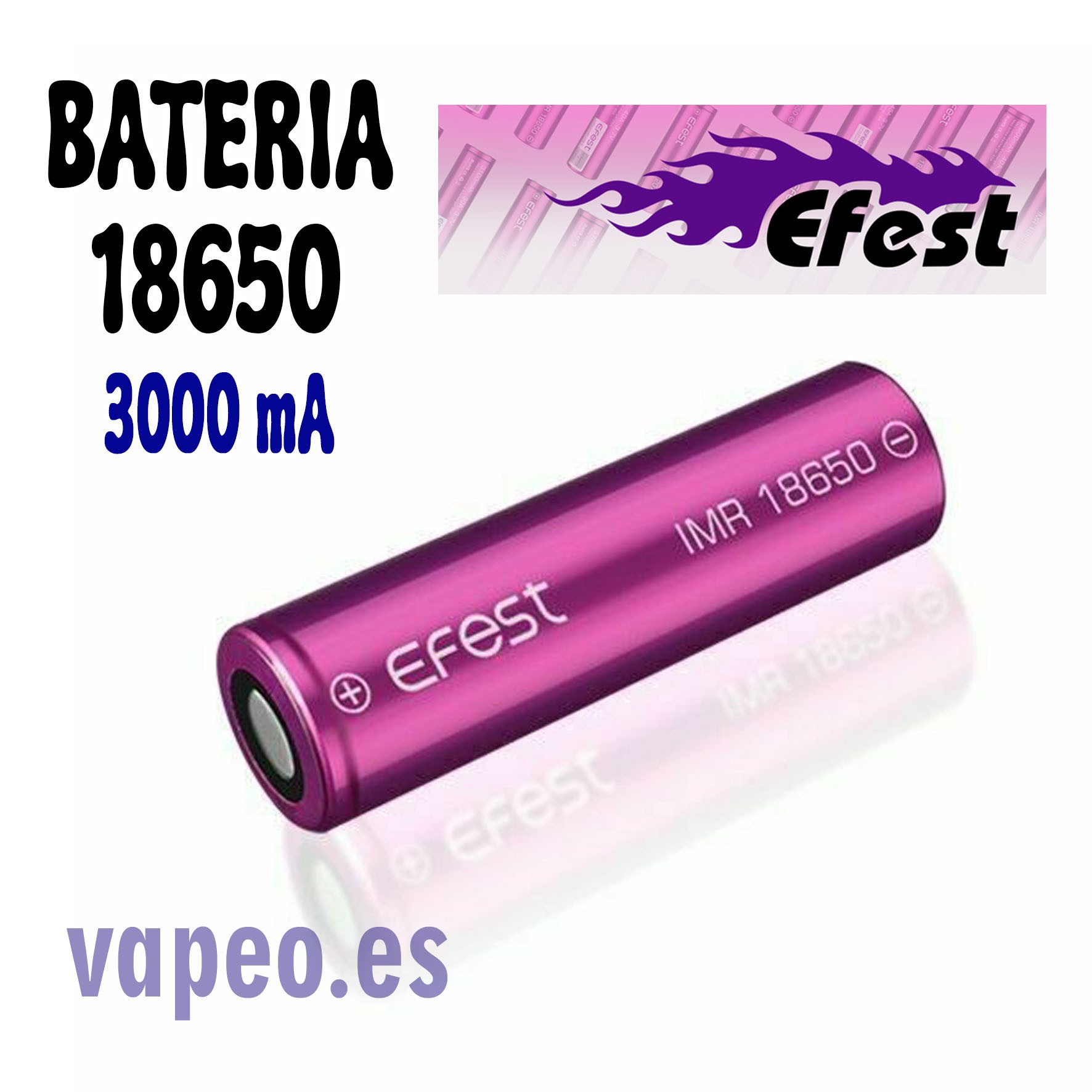EFEST 18650 3000 ma pack
