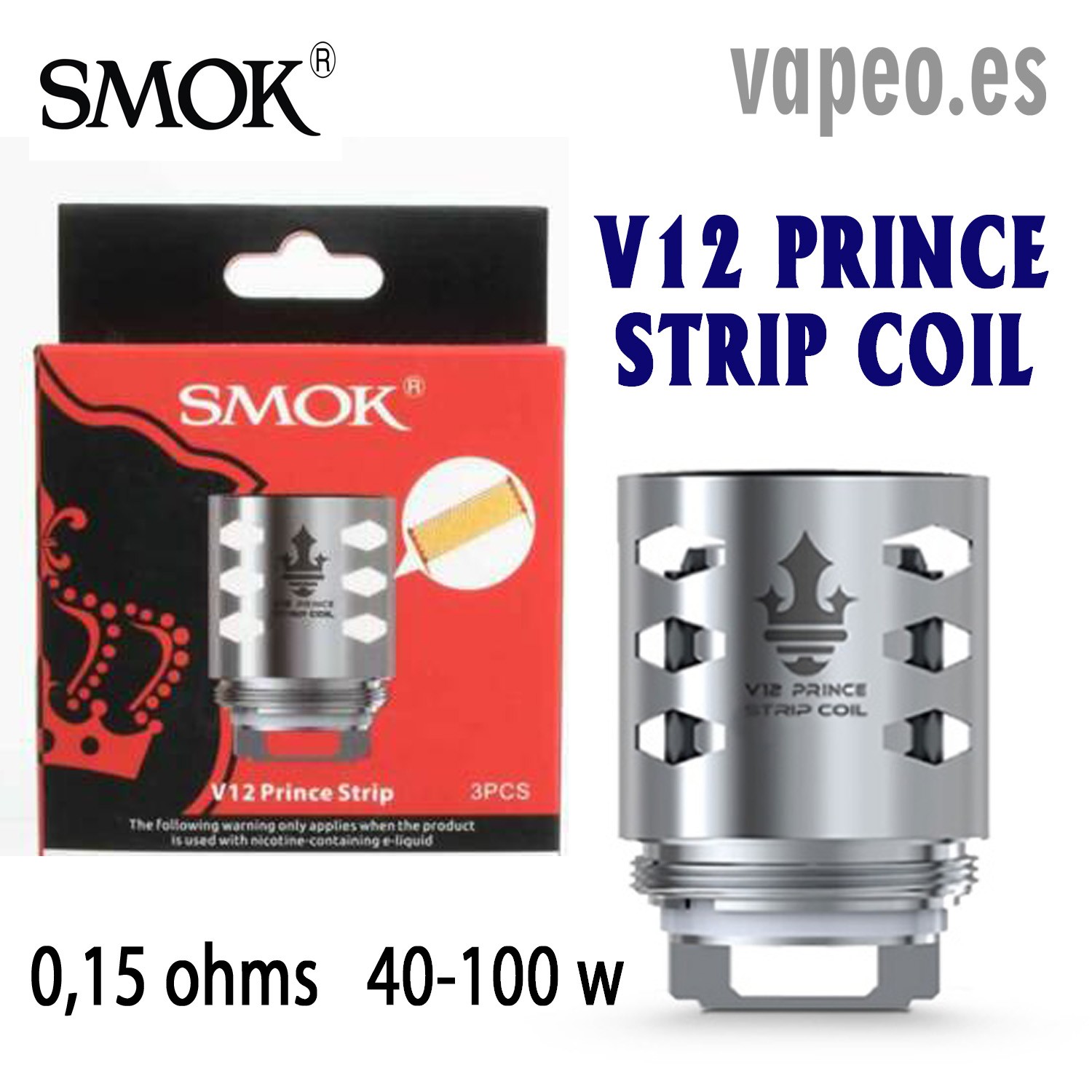 COIL V12 PRINCE TANK STRIP SMOK