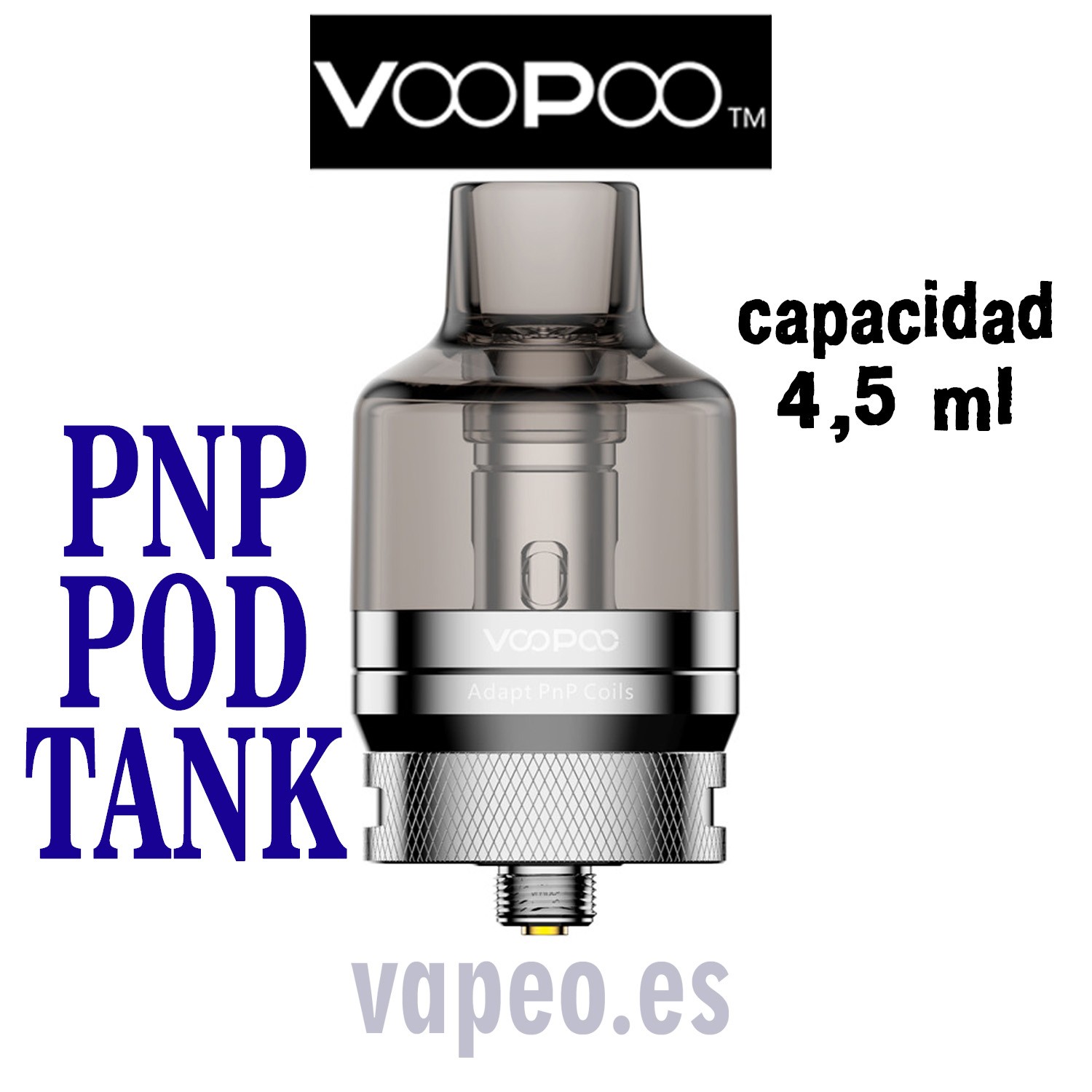 PNP POD TANK 4,5 ML PLATA VOOPOO