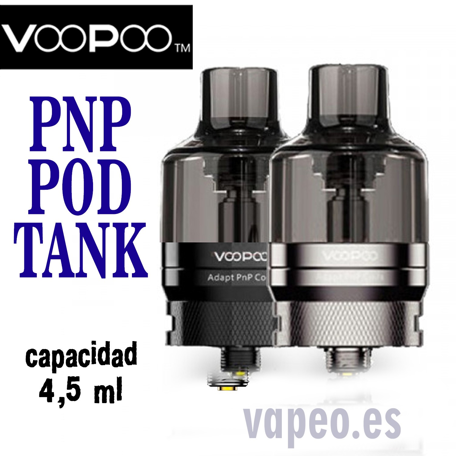 PNP POD TANK 4,5 ML PLATA VOOPOO